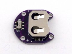 Knopfzellen Halter mit Schalter Battsnap CR2016 CR2032