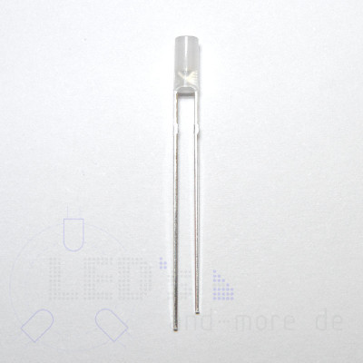 3mm LED Diffus Zylindrisch Wei 1120 mcd 110