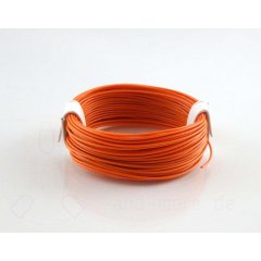10 Meter hochflexibles Kabel Orange 0,04mm (Ring)