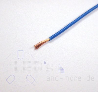 25 Meter Kabel Blau 0,14 mm hochflexibel (Spule)