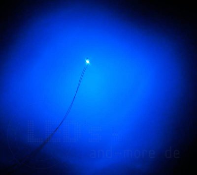 0805 SMD Blink LED Blau mit Anschluss Draht, 400 mcd, 120