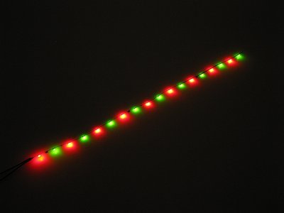 Miniatur Flexband Rot/Grn, 12-16V Ultraslim Kirmesbeleuchtung