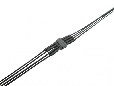 Micro Steckverbinder mit 0,04mm Litze 1x4pol RM 1,0 Stecker + Buchse verkabelt
