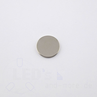 Magnet Scheibe 20x1,5mm vernickelt Scheibenmagnet 1500g N38 Neodym