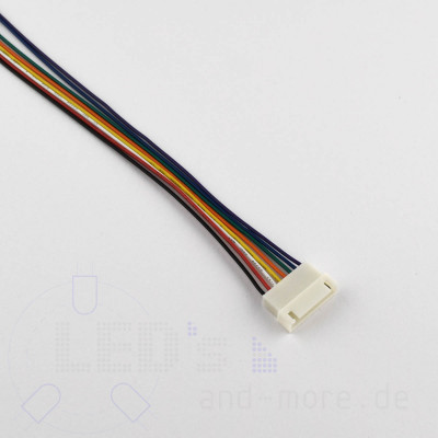 JST XH Buchse RM 2,54mm mit Kabel 2 - 8-polig