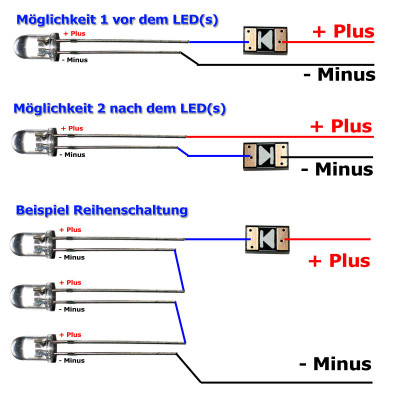 Intelligenter Widerstand / Micro Konstantstromquelle bis 28V fr LEDs 5 mA