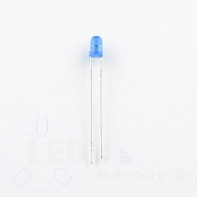 3mm LED Blau farbig Diffus 50 4000mcd ultrahell
