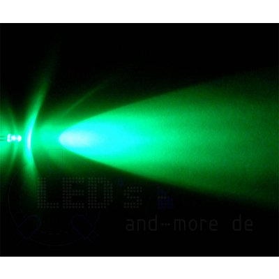 Ultrahelles 5mm LED Grn 21000 mcd 25