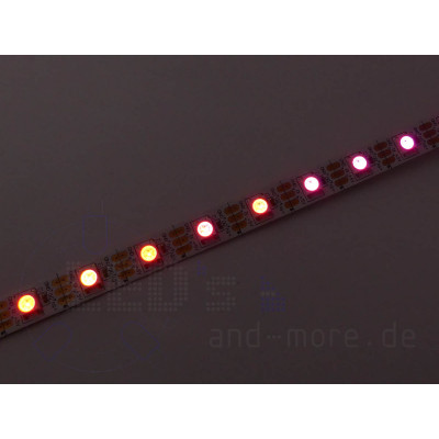 Pixel LED-Stripe RGB WS2812 400cm/240LEDs 5V steuerbar schwarz