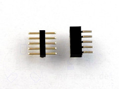 Mini Steckverbinder Stiftleiste 1x5pol RM 1,0 Stecker +...