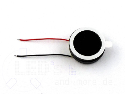 Miniatur Lautsprecher 16mm x 3,5mm aufklebbar 1 Watt 8 Ohm