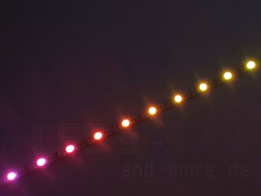 200cm WS2812 Pixel Stripe nur 4mm breit! - 200cm WS2812 Pixel Stripe nur 4mm breit!