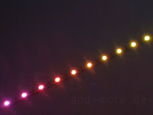 200cm WS2812 Pixel Stripe nur 4mm breit! - 200cm WS2812 Pixel Stripe nur 4mm breit!