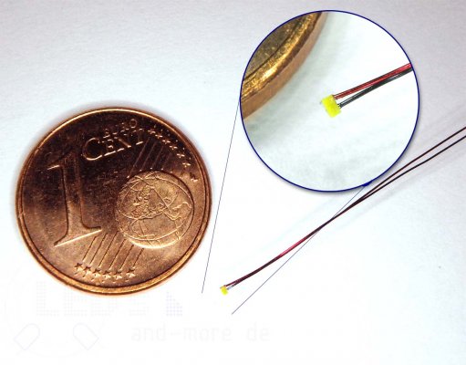 0201 - Die kleinsten SMD LEDs mit Lackdraht - 0201 - Die kleinsten SMD LEDs mit Lackdraht