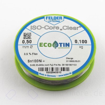 Lote von Felder für verschiedene Lötarbeiten und Ansprüche 0,5mm - Lötzinn von Felder schnell fließend und geruchsarm
