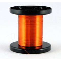 100 m Kabel Kupferlackdraht Orange 0,15 mm (Spule)