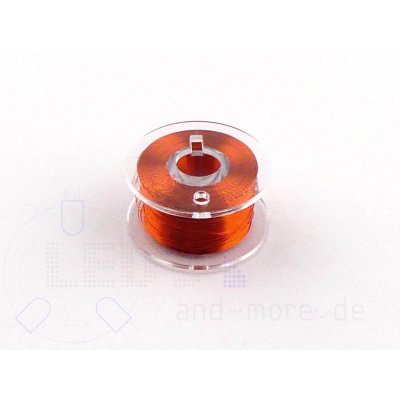 Extra dünn 100m Rolle Mini KupferLackdraht 0,1 mm Orange