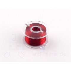 Extra dünn 100m Rolle Mini KupferLackdraht 0,1 mm Rot