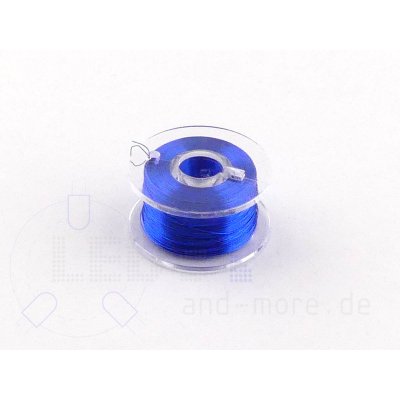 Extra dünn 100m Rolle Mini KupferLackdraht 0,1 mm Blau