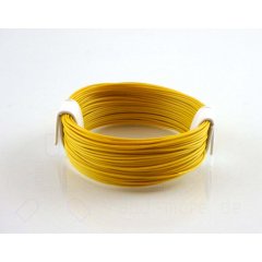10 Meter hochflexibles Kabel Gelb 0,04mm² (Ring)