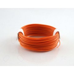 10 Meter hochflexibles Kabel Orange 0,04mm² (Ring)