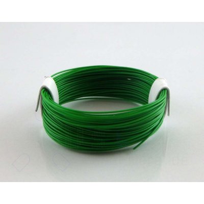 10 Meter hochflexibles Kabel Grün 0,04mm² (Ring)