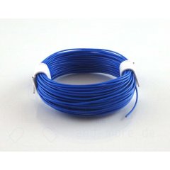 10 Meter hochflexibles Kabel Blau 0,04mm² (Ring)