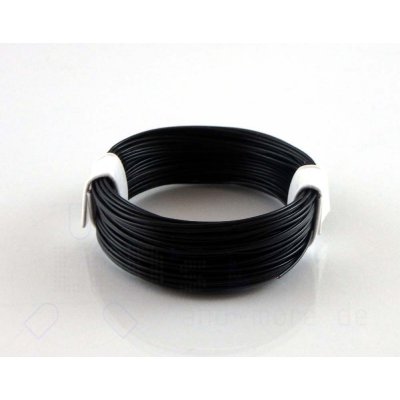 10 Meter hochflexibles Kabel Schwarz 0,04mm² (Ring)