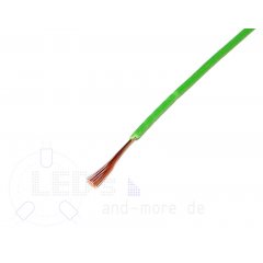 25 Meter Kabel Grün 0,05 mm² hochflexibel (Spule)