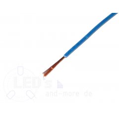 25 Meter Kabel Blau 0,05 mm² hochflexibel (Spule)