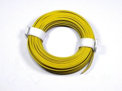 10 Meter Kabel Doppellitze 2x 0,08mm² Gelb / Braun hochflexibel