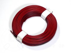10 Meter Kabel Doppellitze 2x 0,08mm² Rot / Schwarz hochflexibel