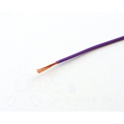 25 Meter Kabel Lila 0,14 mm² hochflexibel (Spule)