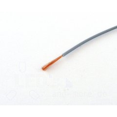 25 Meter Kabel Grau 0,14 mm² hochflexibel (Spule)