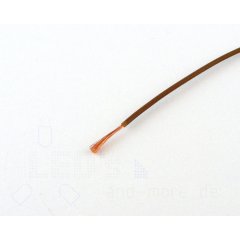 25 Meter Kabel Braun 0,14 mm² hochflexibel (Spule)