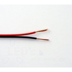 10 Meter Kabel Doppellitze 2x 0,14mm² Rot / Schwarz...