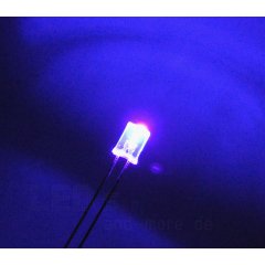5 x 2 mm Rechteck LED ultrahell UV (Schwarzlicht) Klar...