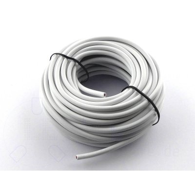 10 Meter Kabel 4-adrig Weiss 0,14 mm² RGB