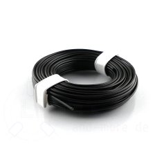 10 Meter Kabel Litze flexibel Schwarz 0,25 mm² (Ring)