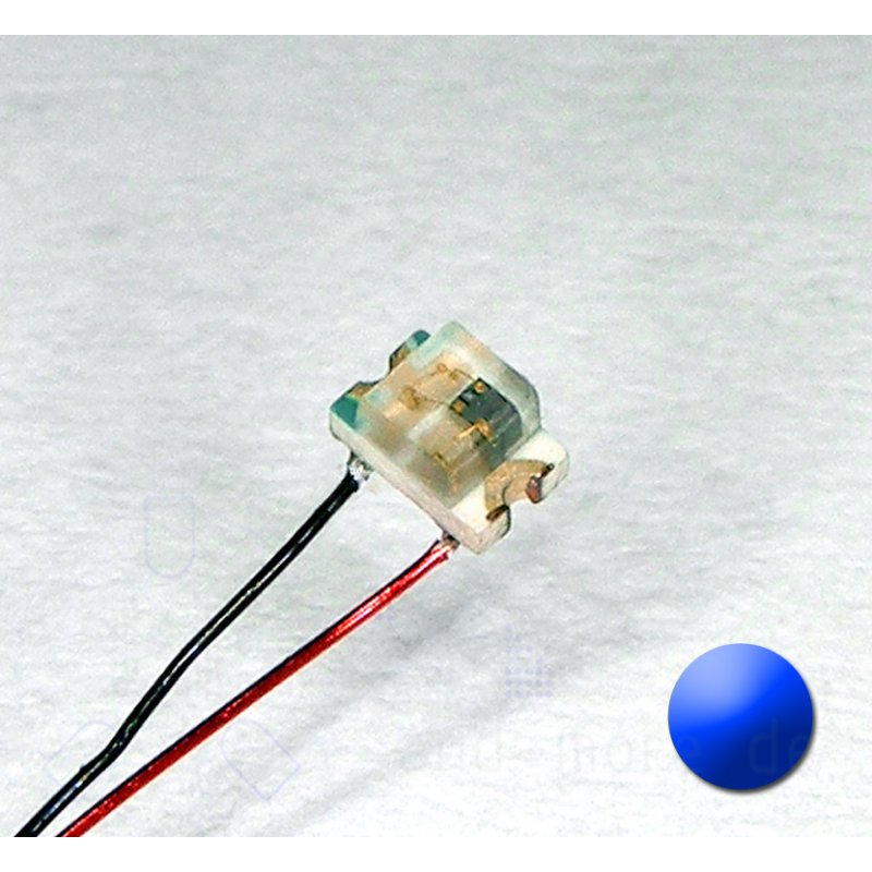 10 Stück SMD LED 0805 Rot Blinkt Blinkend Flash 1,5 Hz mit Microkabel B14/6 