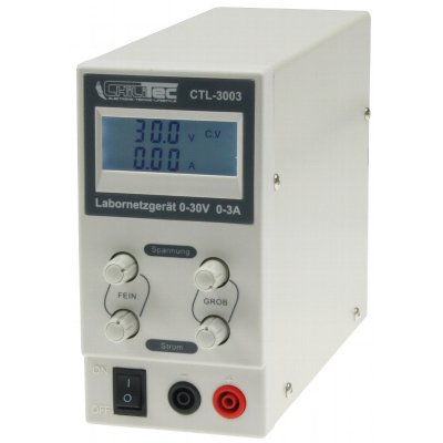 Regelbares Labornetzgerät 0-30V/0-3A mit LC-Display