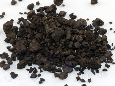 Korkschotter dunkelbraun / Kohle Ø 5-10 mm Spur H0