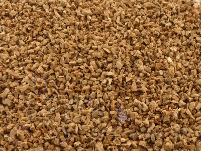 Korkschotter hellbraun natur Ø 2 mm Spur H0 / 0