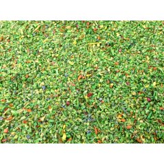 100g Streumaterial Blumenwiese grün bunt Spur H0 / N / Z