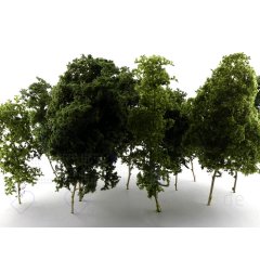Set Naturbäume Bäume grün Modellbahn Spur H0