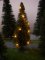 Weihnachtsbaum mit Lichterkette gelb beleuchtet H0 18 LEDs
