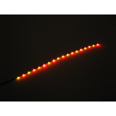 Miniatur Flexband Rot/Gelb, 12-16V Ultraslim Kirmesbeleuchtung