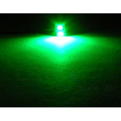 Moba Haus-Beleuchtung Grün mit 2 LEDs 5 - 24 Volt
