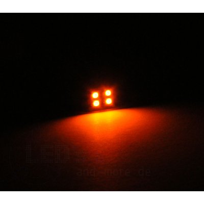 Moba Haus-Beleuchtung Orange mit 4 LEDs 5 - 24Volt 20mA