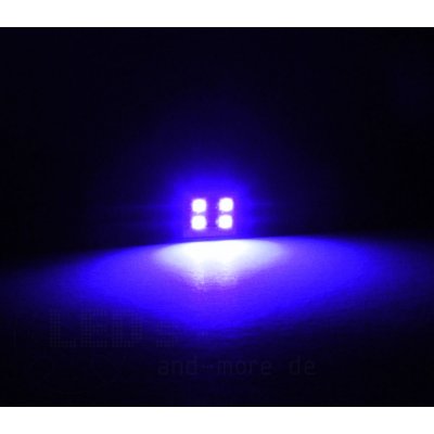 Moba Haus-Beleuchtung UV Schwarzlicht mit 4 LEDs 5 - 24Volt 20mA